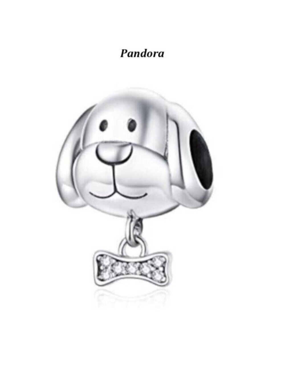 Pandora Dog Charm 925 Sterling Silver Charm Compatible with Pandora NEW